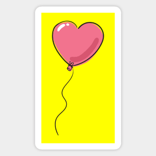 Heart balloon Magnet